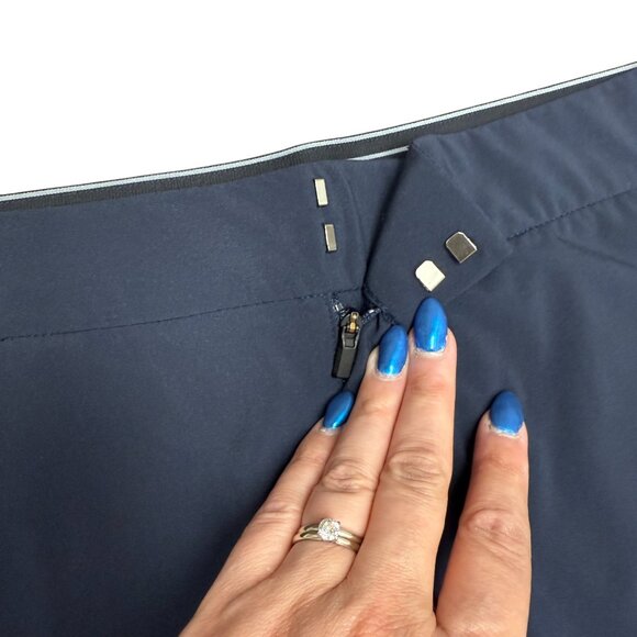 EUC Women's ATHLETA Tribeca Crop Pant Flare Navy‎ | Size 10 Tall - Picture 5 of 12